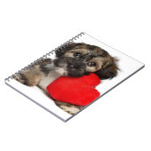 Lover Valentijn Havanese Puppy Dog Notitieboek (Linkerzijde)