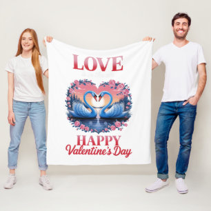 Lover Valentijnsdag - Romantische Hart Gooi Blank Fleece Deken