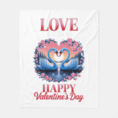 Lover Valentijnsdag - Romantische Hart Gooi Blank Fleece Deken (Voorkant)