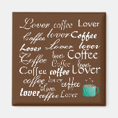 Lover van koffie magneet (Voorkant)
