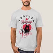 Lover vreemde taal t-shirt (Voorkant)