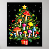 Lover Xmas Mushroom Christmas Tree  Poster (Voorkant)
