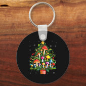 Lover Xmas Mushroom Christmas Tree Sleutelhanger (Voorkant)