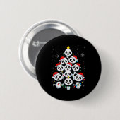 Lover Xmas Panda Christmas Tree Ronde Button 5,7 Cm (Voorkant /achterkant)