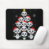 Lover Xmas Panda Christmas Tree T Shirt  Muismat (Met muis)