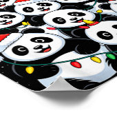 Lover Xmas Panda Christmas Tree T Shirt Poster (Hoek)