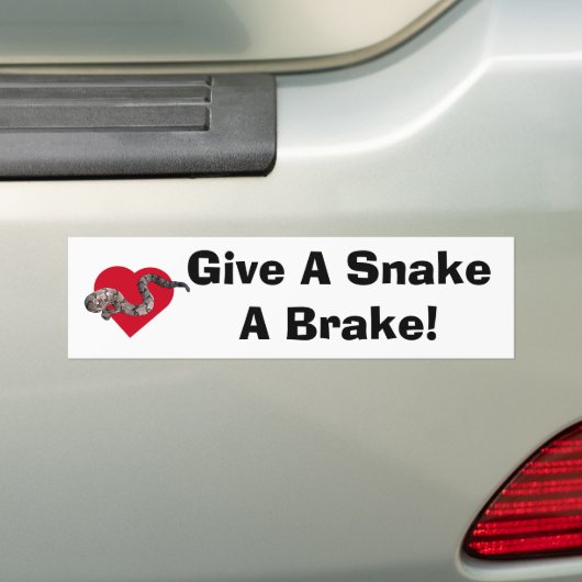 loverattlers, geef een slang, een rem! bumpersticker (Op auto)