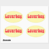 Loverboy retro ovale sticker (Vel)
