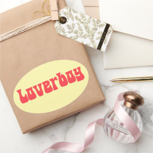 Loverboy retro ovale sticker