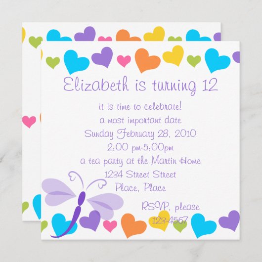 Loverly Dragon Fly Kaart (Voorkant / Achterkant)