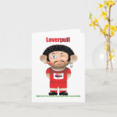 LoverPull (Liverpool) Grappige Voetbalkaart Kaart (Gele Bloem)