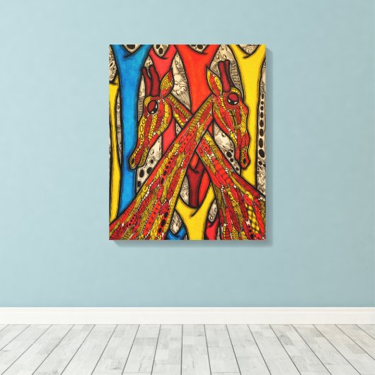 Lovers 2013 canvas afdruk (Insitu (Houten vloer))