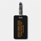 Lovers aan het Sunset Lake Bagagelabel (Achterkant verticaal)