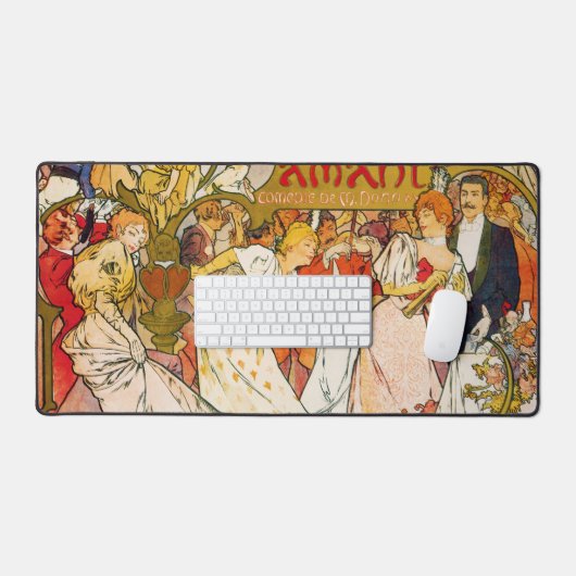 Lovers, Alphonse Mucha Bureaumat (Keyboard & Muis)