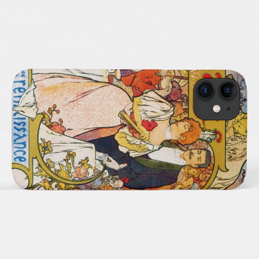 Lovers, Alphonse Mucha Case-Mate iPhone Case (Achterkant (horizontaal))