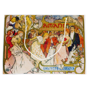 Lovers, Alphonse Mucha Groot Cadeauzakje