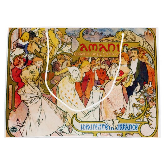 Lovers, Alphonse Mucha Groot Cadeauzakje (Voorkant)