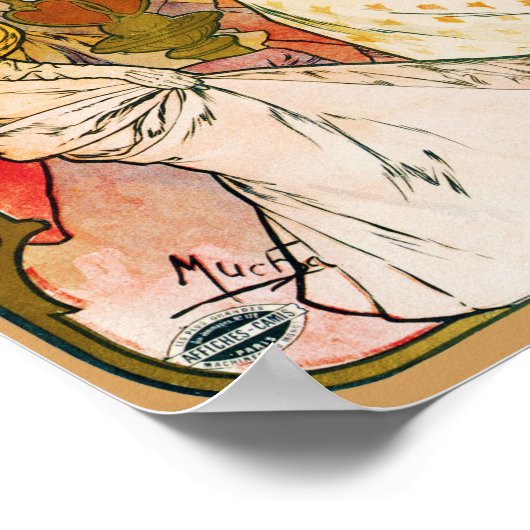 Lovers, Alphonse Mucha Poster (Hoek)