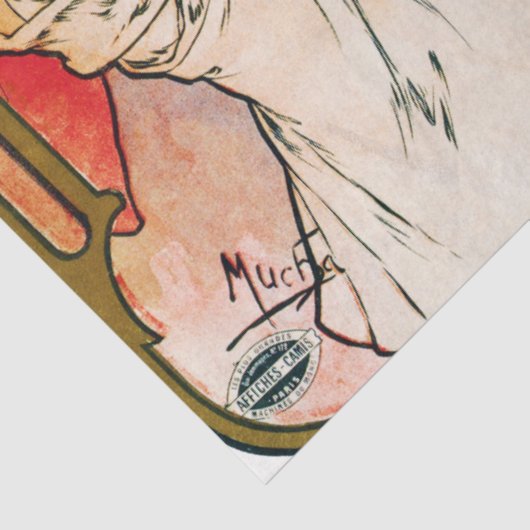 Lovers, Alphonse Mucha Tissuepapier (Detail)