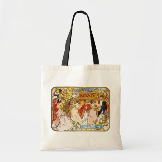 Lovers, Alphonse Mucha Tote Bag (Voorkant)