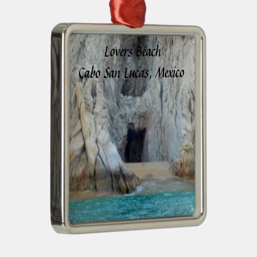 Lovers Beach Cabo San Lucas Mexico Metalen Ornament (Rechts)