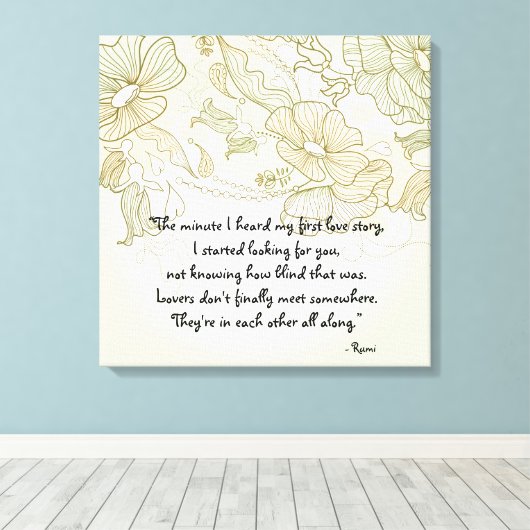 Lovers Canvas Afdruk (Insitu (Houten vloer))