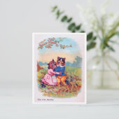 Lovers Cat (Strong Emotion), Louis Wain Briefkaart (Staand voorkant)