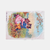 Lovers Cat (Strong Emotion), Louis Wain Fleece Deken (Voorkant (Horizontaal))