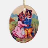 Lovers Cat (Strong Emotion), Louis Wain Keramisch Ornament (Rechts)