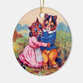 Lovers Cat (Strong Emotion), Louis Wain Keramisch Ornament (Links)