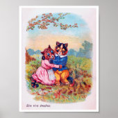 Lovers Cat (Strong Emotion), Louis Wain Poster (Voorkant)