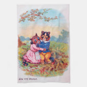 Lovers Cat (Strong Emotion), Louis Wain Theedoek (Verticaal)