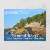 Lovers Cove Pictured Rocks Briefkaart (Voorkant)