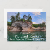 Lovers Cove Pictured Rocks Briefkaart (Voorkant / Achterkant)