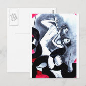 Lovers Dance in Time Briefkaart (Voorkant / Achterkant)