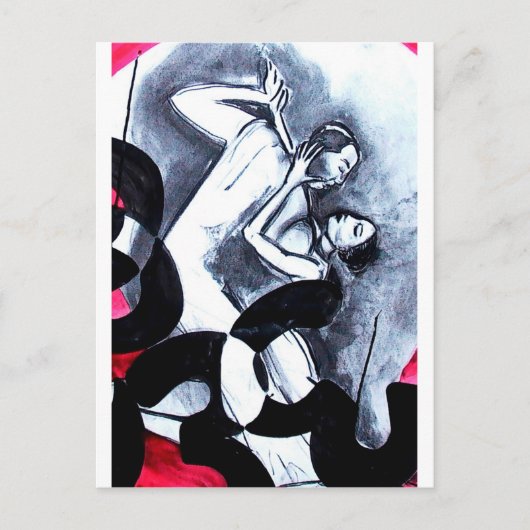 Lovers Dance in Time Briefkaart (Voorkant)