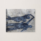 Lovers dansen in de regen legpuzzel (Horizontaal)
