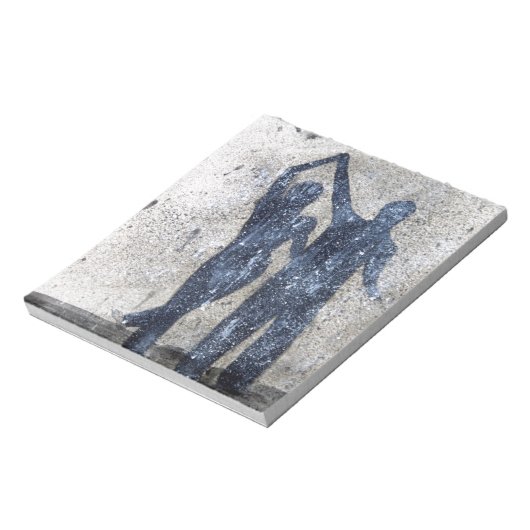 Lovers dansen in de regen notitieblok (Linkerzijde)