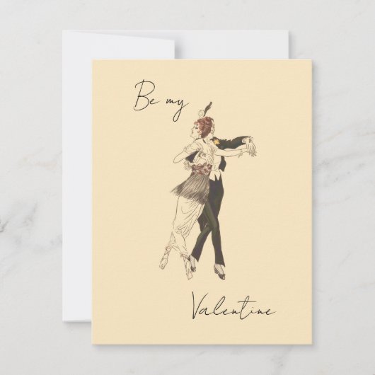  Lovers Dansende Valentijnsdag Kaart (Voorkant)