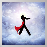 Lovers danst in de liefdesster