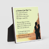 Lovers Design Husband Poem Plaque Fotoplaat (Voorkant)