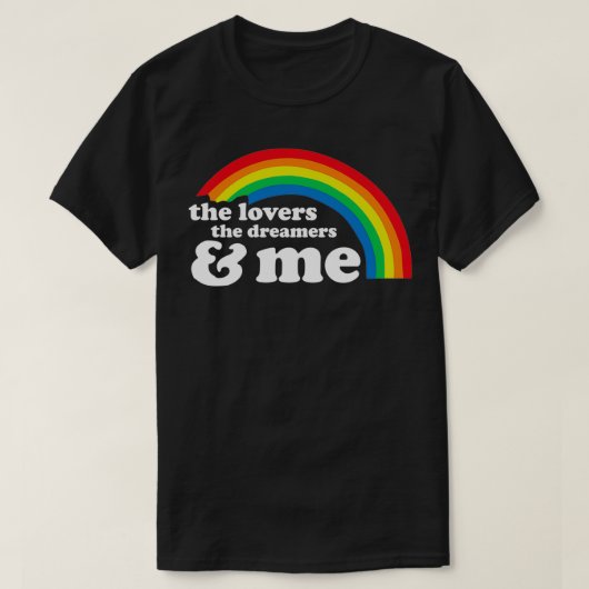 Lovers Dreamweaver en ik Rainbow LGBT-verbinding T-shirt (Design voorkant)