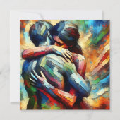 Lover's Embracing Air Oil Paint Style (Voorkant)