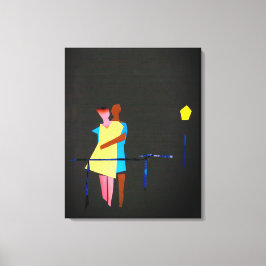 Lovers en lichte LOS-AMANTEN Canvas Afdruk