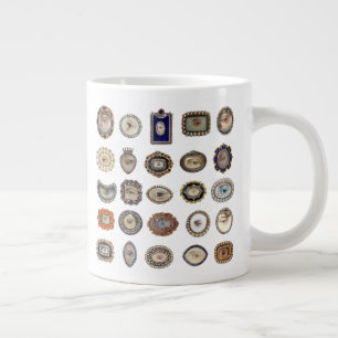 Lover's Eyes, Victoriaans geïnspireerd, koffie-mo Grote Koffiekop