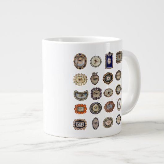 Lover's Eyes, Victoriaans geïnspireerd, koffie-mok Grote Koffiekop (Voorkant rechts)