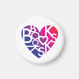 Lover's Heart® Boek Button Magneet
