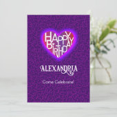 Lover's Heart® Customize Birthday Kaart/Invite Kaart (Staand voorkant)