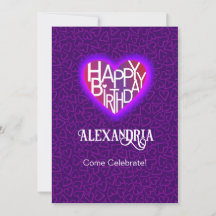 Lover's Heart® Customize Birthday Kaart/Invite