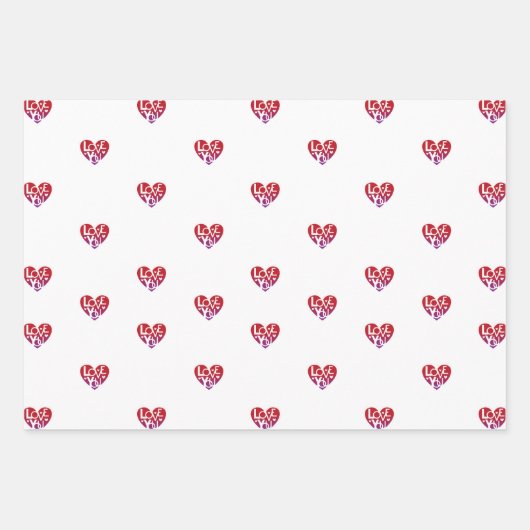 Lover's Heart® Hou van je inpakpapier (Voorkant)